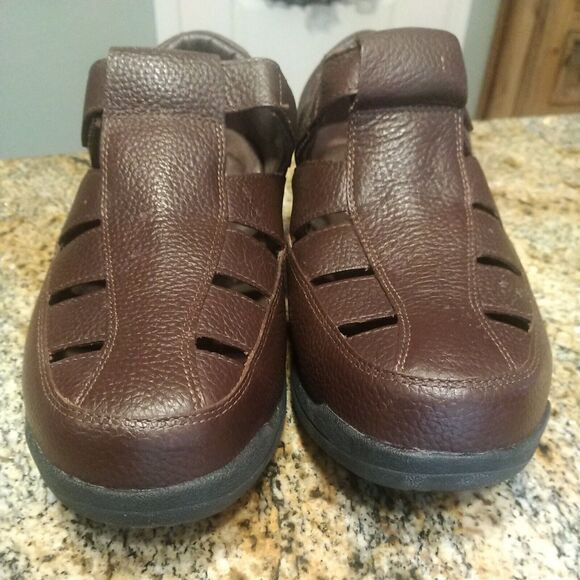 Propet Bayport MSA003L Mens Brown LEATHER Fisherman Sandal Size 13 5E main image 8